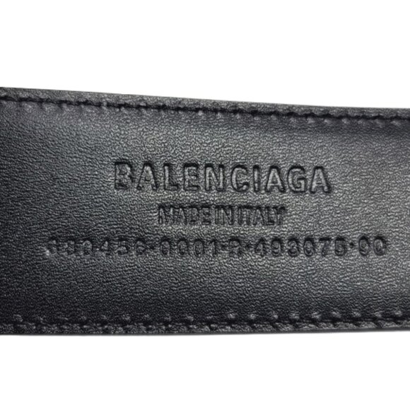Balenciaga BB LOGO Hardware Monaco Belt - New - Size: 115/45 - Picture 5 of 7